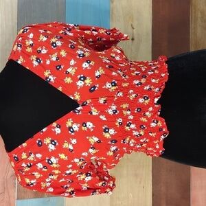 Size 4 floral crop top faithfull the brand